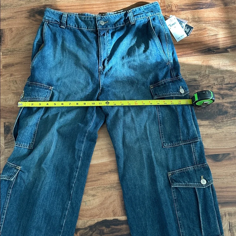 NWT Ralph Lauren LRL Haze Wash Size 12 Wide Leg Cargo